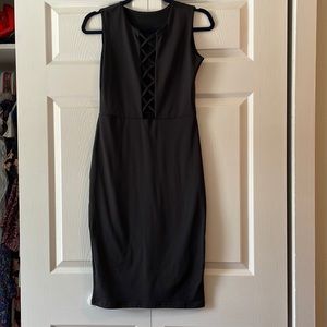 Black clubbing dress